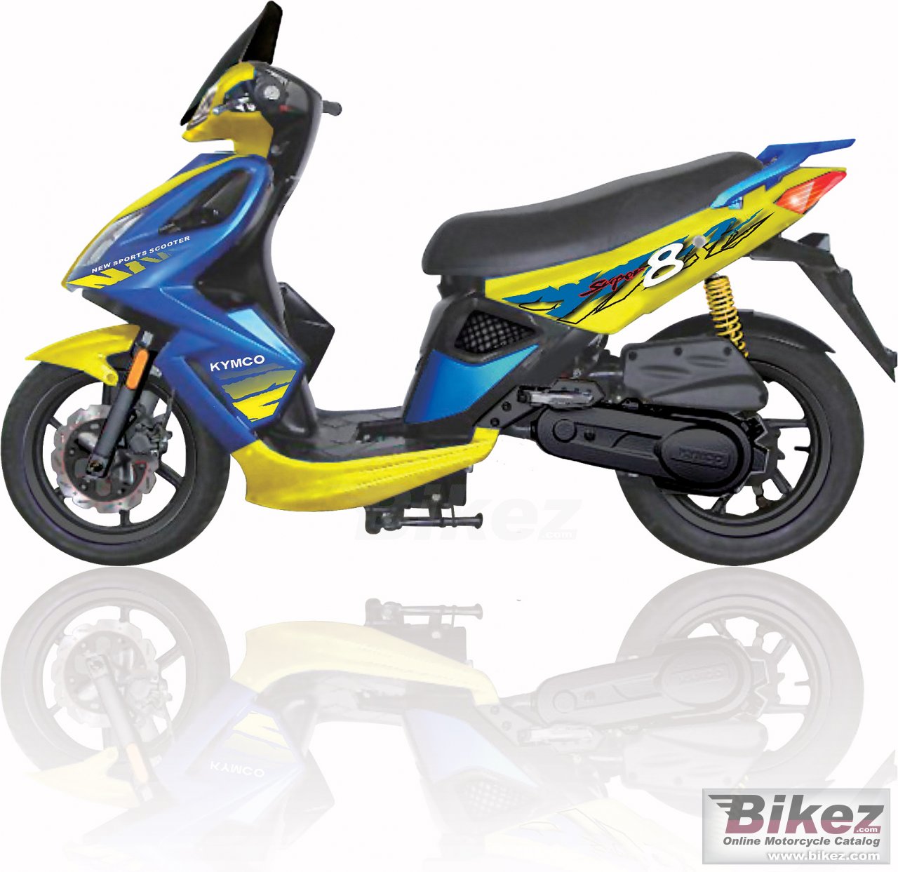 Big Kymco super 8 125 (e3) picture and wallpaper from Bikez.com